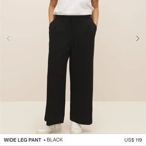 🍋 Kowtow Building Block wide leg pants, size Large